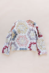 Wings Hawaii vintage quilt jacket. Upcycled, sustainable, small batch, creative fashion handmade in Maui.  thumbnail
