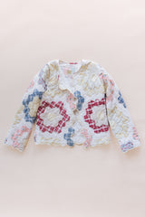 Wings Hawaii vintage quilt jacket. Upcycled, sustainable, small batch, creative fashion handmade in Maui.  thumbnail