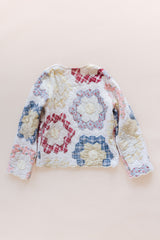 Wings Hawaii vintage quilt jacket. Upcycled, sustainable, small batch, creative fashion handmade in Maui.  thumbnail