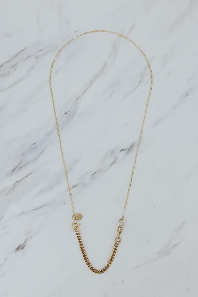 Rectangle Link Chain Necklace | GF