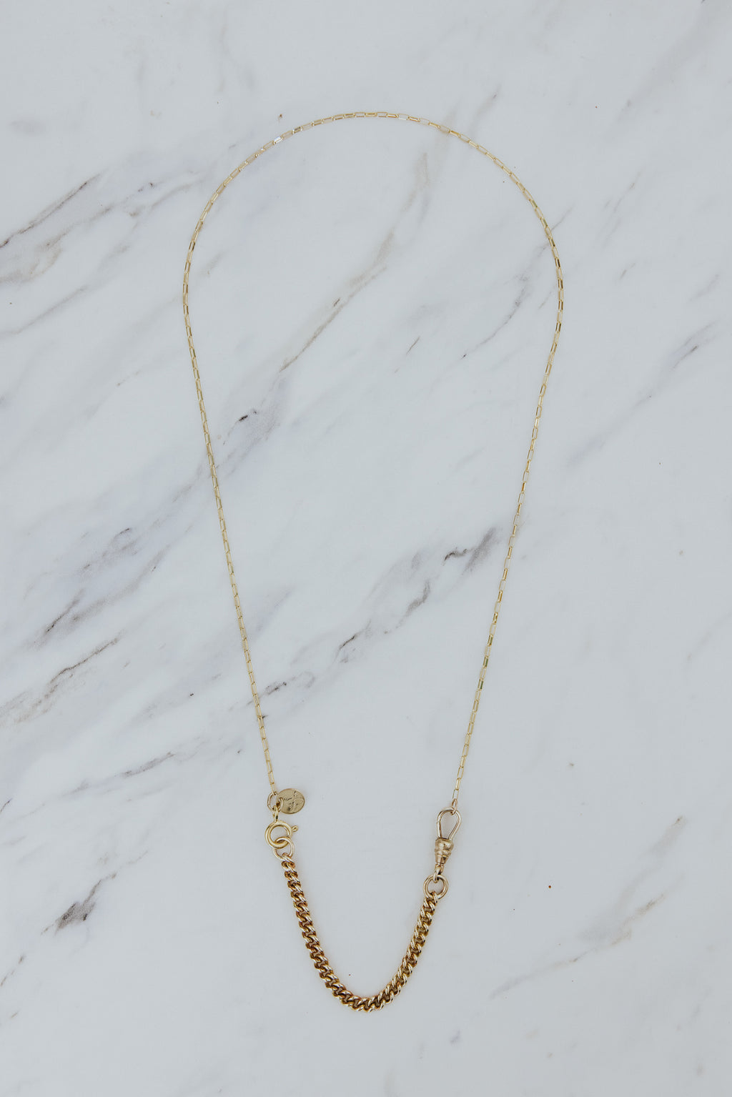 Rectangle Link Chain Necklace | GF