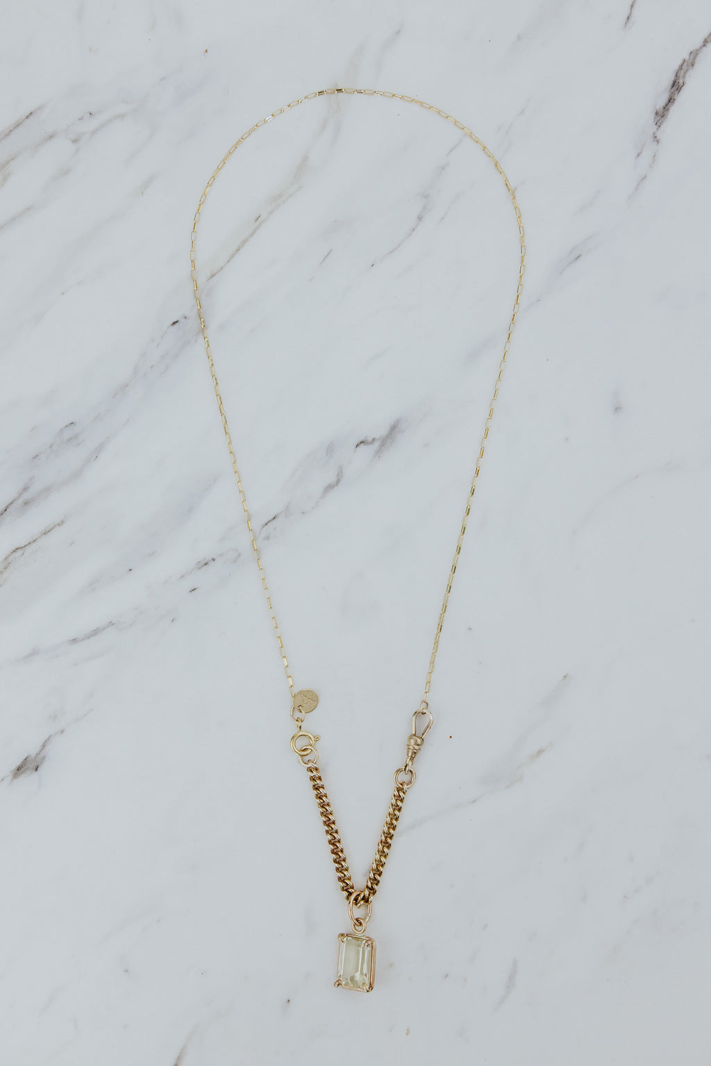 Rectangle Link Chain Necklace | GF