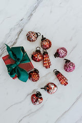 Vintage Revival Glass Ornaments - Red thumbnail