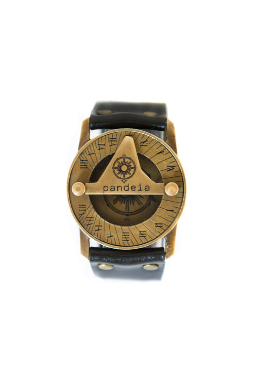 Pandeia Sundial Compass Watch - Coal
