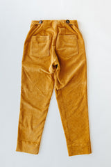 Wings Hawaii retro pocket pants in marigold corduroy - back thumbnail
