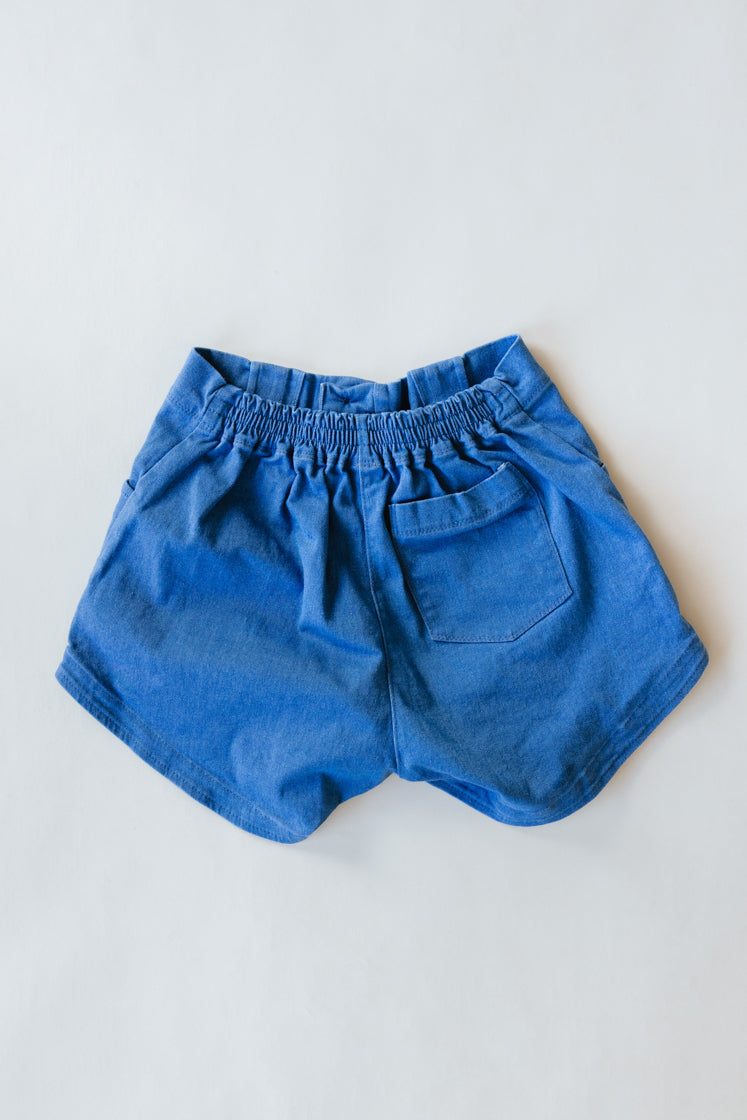 Retro Pocket Shorts - Stretch Denim