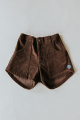 Retro Pocket Shorts - Brown Corduroy thumbnail
