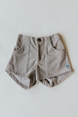 Retro Pocket Shorts - Khaki Corduroy thumbnail