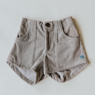 Retro Pocket Shorts - Khaki Corduroy