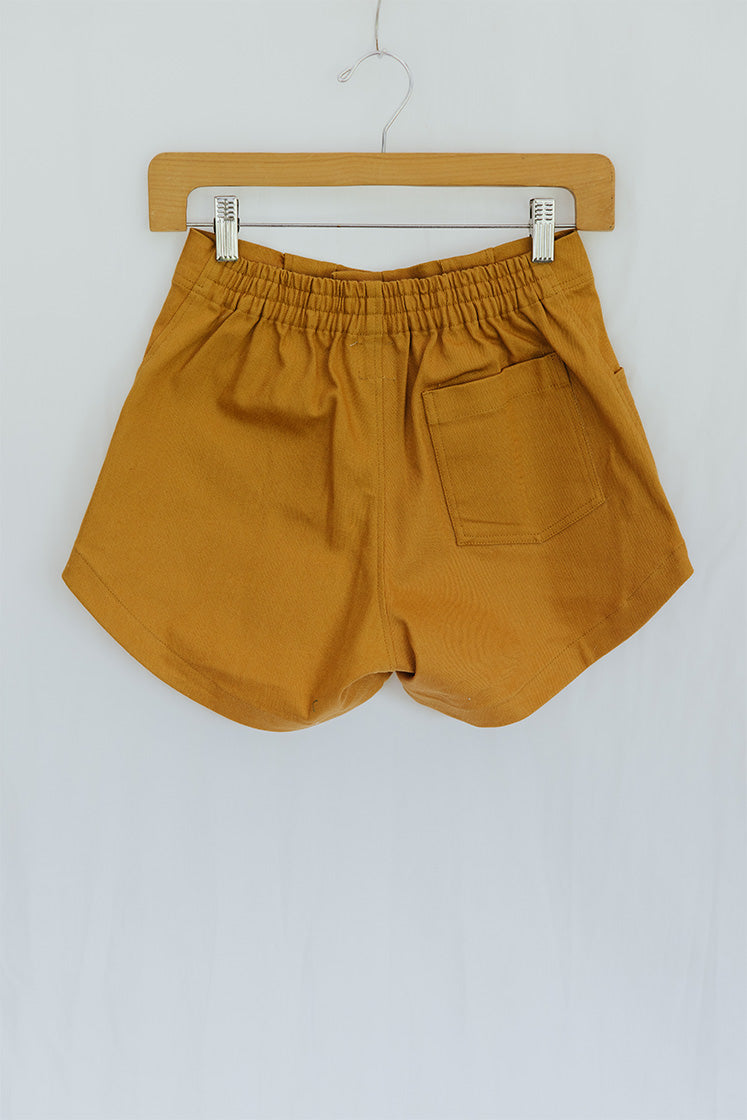 Retro Pocket Shorts - Marigold Twill