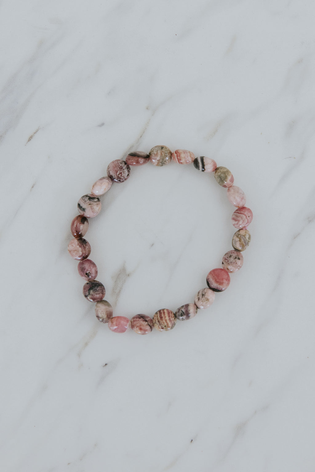 Gem Stretch Bracelet - Rhodochrosite