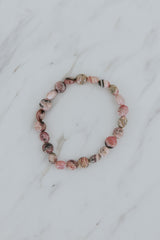 Gem Stretch Bracelet - Rhodochrosite thumbnail