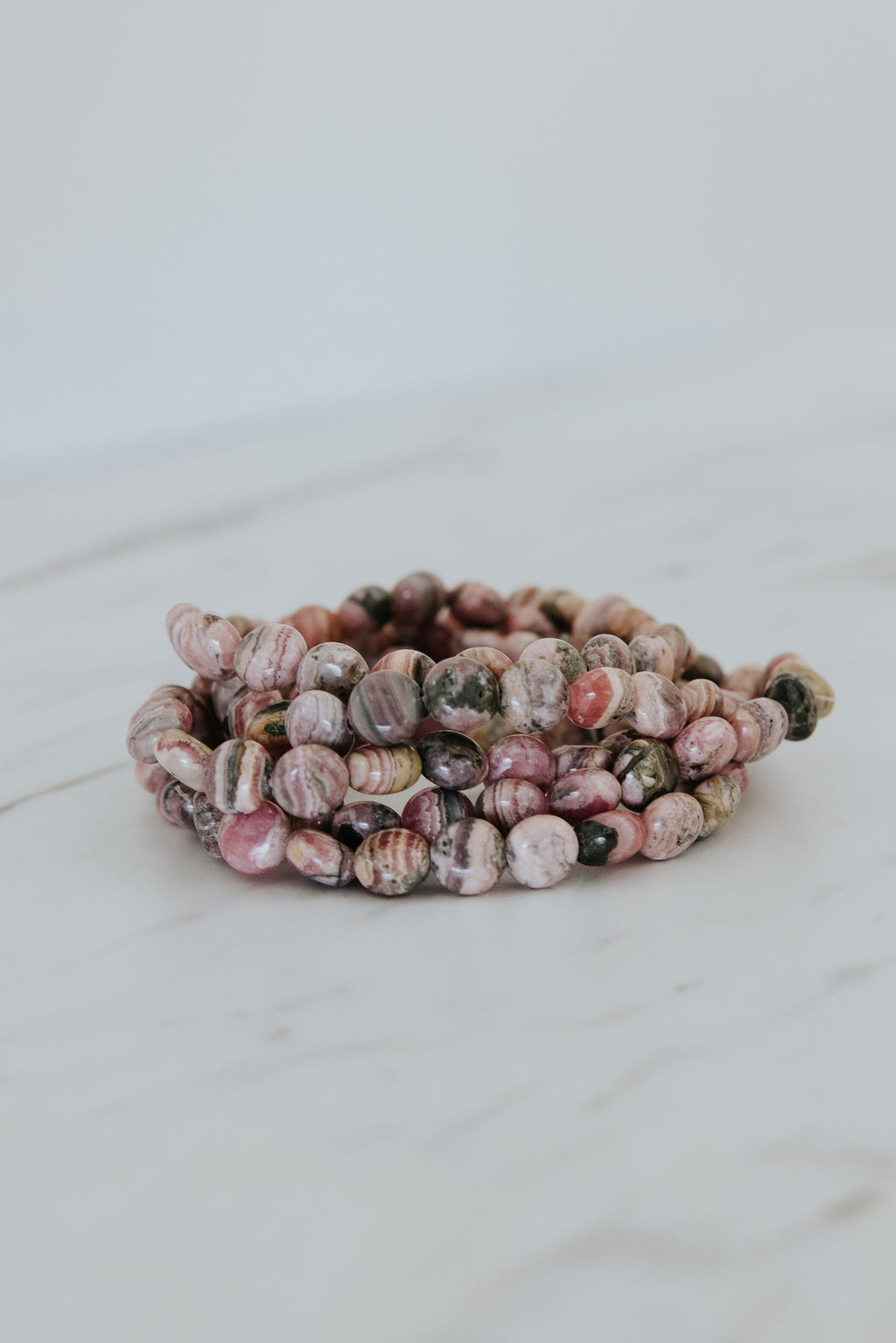 Gem Stretch Bracelet - Rhodochrosite