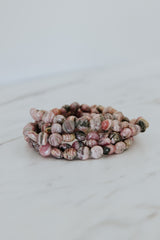 Gem Stretch Bracelet - Rhodochrosite thumbnail