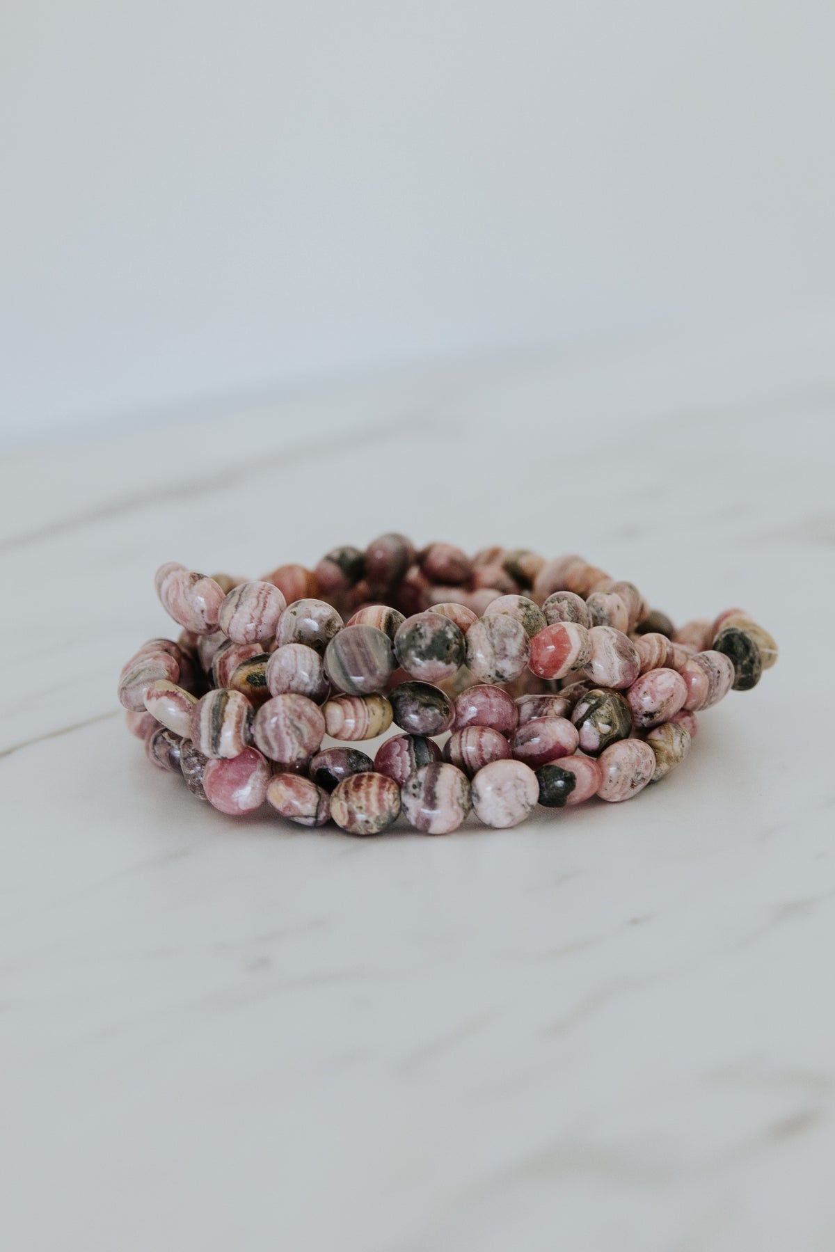 Gem Stretch Bracelet - Rhodochrosite