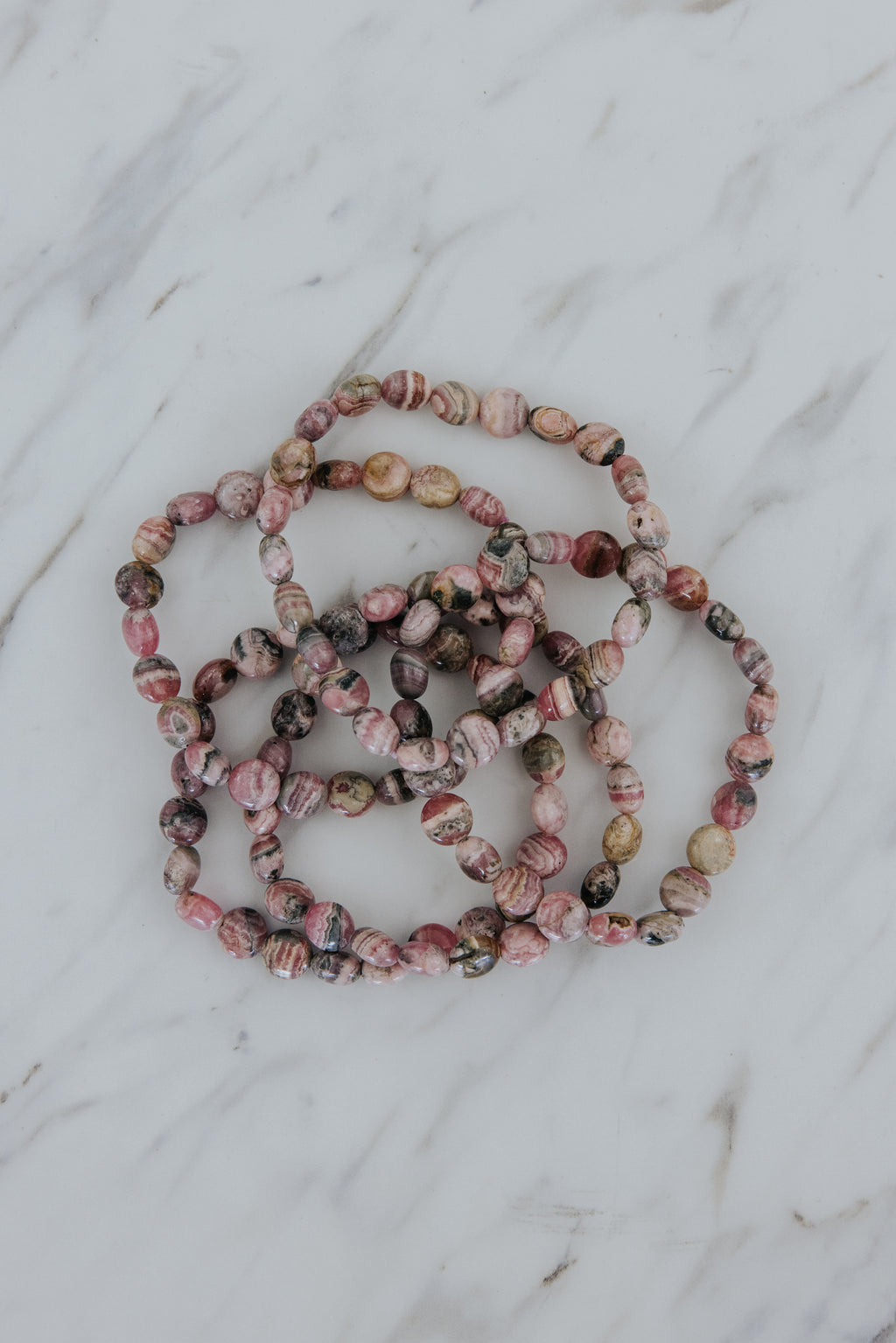 Gem Stretch Bracelet - Rhodochrosite
