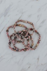 Gem Stretch Bracelet - Rhodochrosite thumbnail