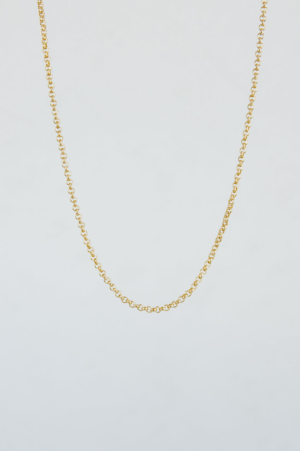 Wings Hawaii fine jewelry made in Maui. Charm Bar Collection. Rolo Chain in 14k gold fill. 18" or 20" length. Wear solo, layered, or add charms. 