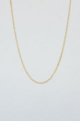 Wings Hawaii fine jewelry made in Maui. Charm Bar Collection. Rolo Chain in 14k gold fill. 18" or 20" length. Wear solo, layered, or add charms.  thumbnail