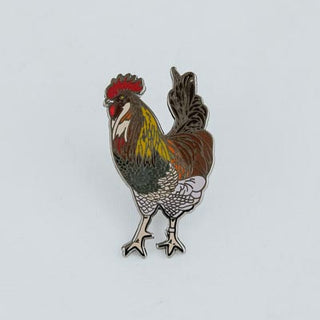 Enameled Pin - Rooster