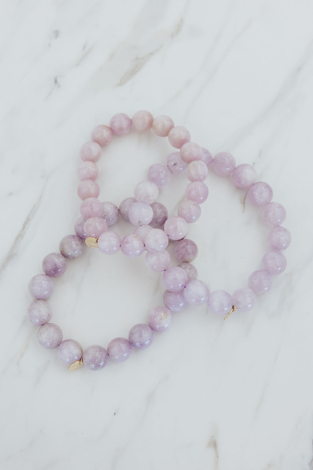 Gem Stretch Bracelet Large - Kunzite