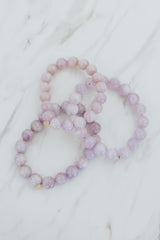 Gem Stretch Bracelet Large - Kunzite thumbnail