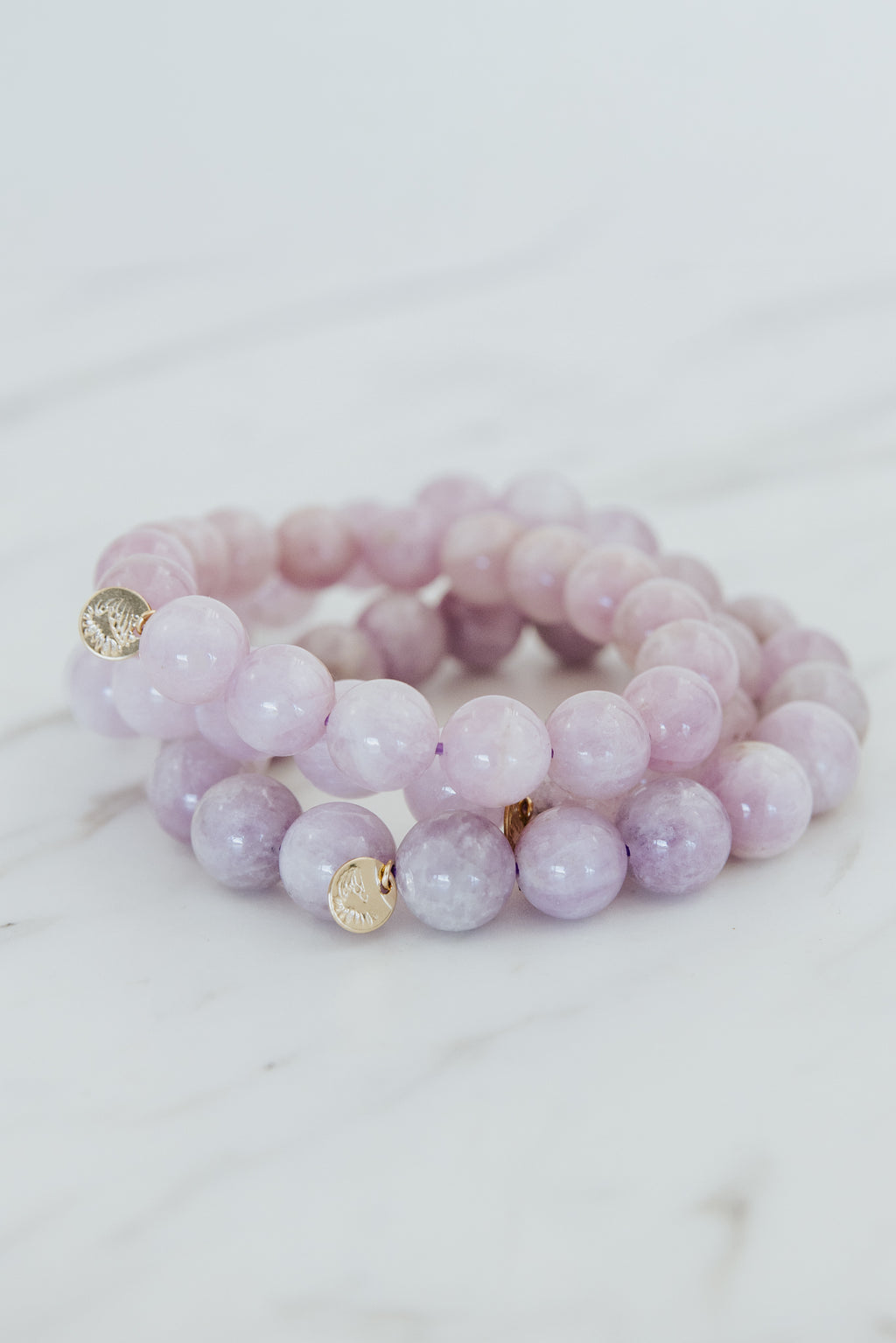 Gem Stretch Bracelet Large - Kunzite