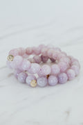 Gem Stretch Bracelet Large - Kunzite