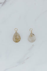Earring Charms - Rutilated Quartz | GF thumbnail