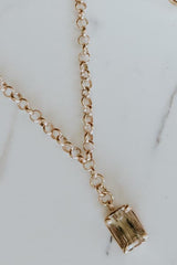 Rutilated Quartz FOB Necklace thumbnail