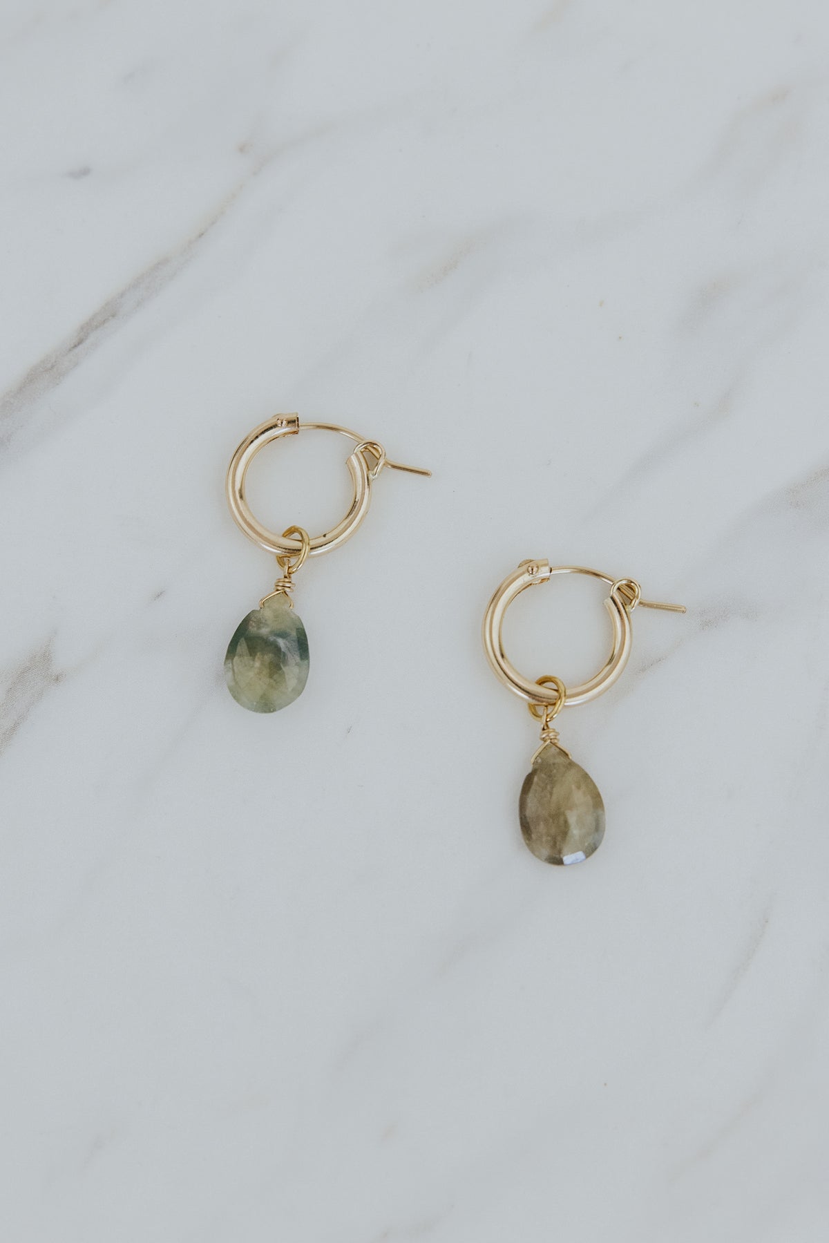 Gemstone Earring Charms - Sapphire