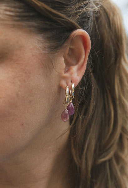 Earring Charms - Sapphire | 14k