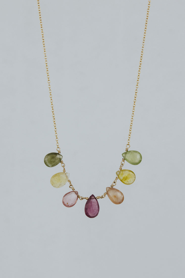 Sapphire Crown Jewels Necklace