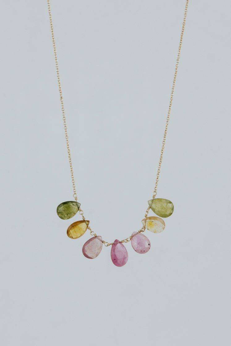 Sapphire Crown Jewels Necklace