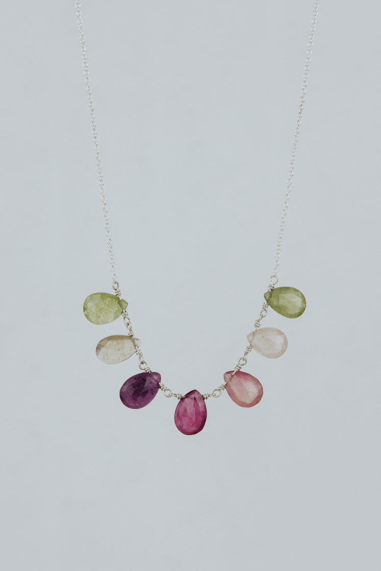 Sapphire Crown Jewels Necklace