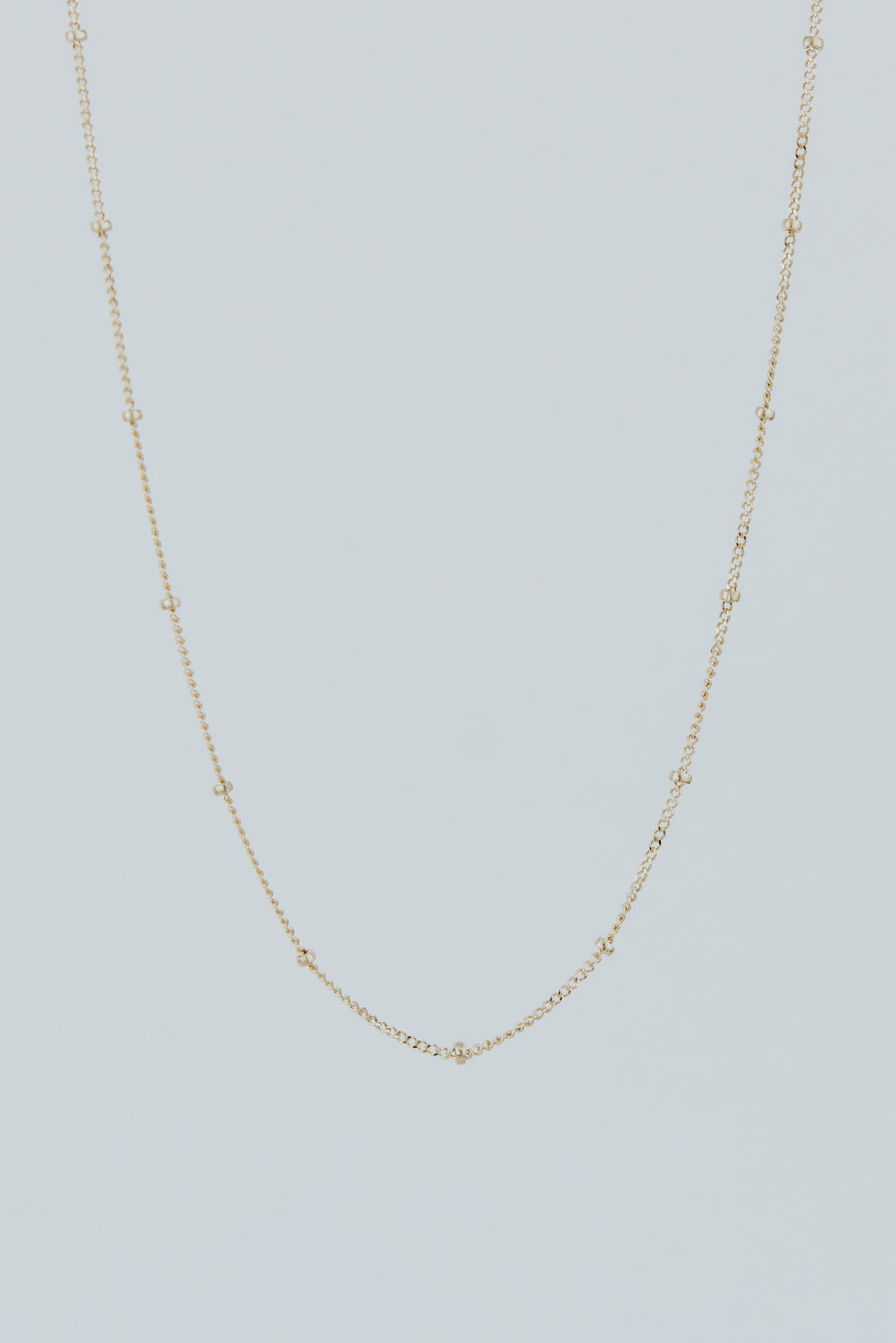 wings hawaii satellite curb necklace chain in 14k yellow gold. Made in Maui fine jewelry 