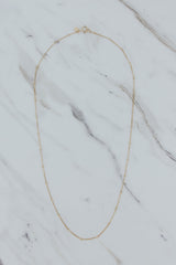 wings hawaii satellite curb necklace chain in 14k yellow gold. Made in Maui fine jewelry  thumbnail
