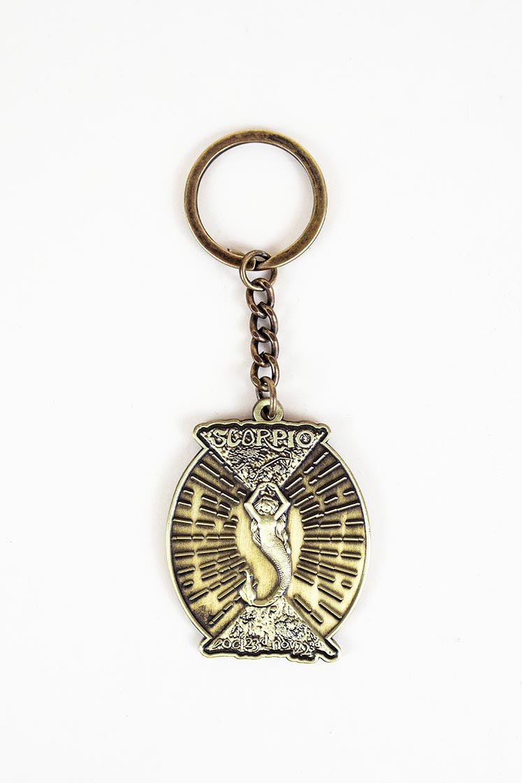 Wings Hawaii zodiac mermaid keychain- Scorpio
