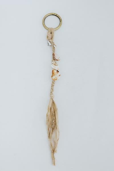 Wings Hawaii shell bag charm keychain 