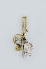 Fishermans Hook, Shell & Silk Keychain thumbnail