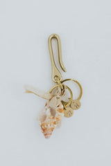 Fishermans Hook, Shell & Silk Keychain thumbnail