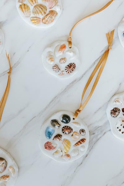 wings hawaii shell ornaments