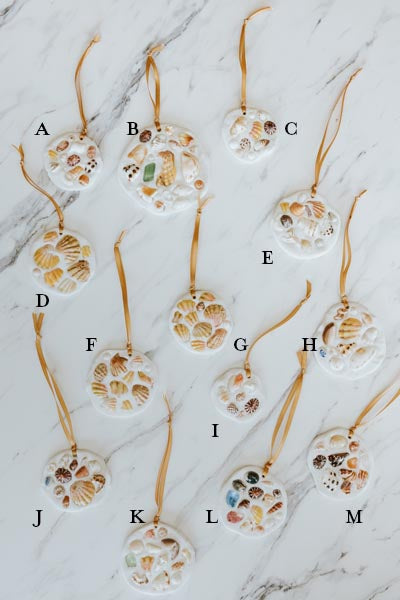 wings hawaii shell ornaments