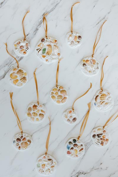 wings hawaii shell ornaments