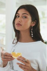 Mix Match Pearl Charm Hoops | GF thumbnail