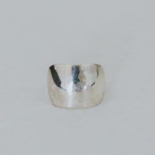 Silver Tapered Band Ring