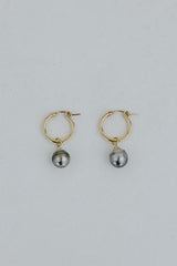 Charm Hoops - Baroque Tahitian Pearl thumbnail