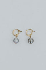 Charm Hoops - Baroque Tahitian Pearl thumbnail