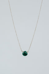 Single Stone Necklace - Cool Tones thumbnail