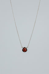 Single Stone Necklace - Warm Tones thumbnail